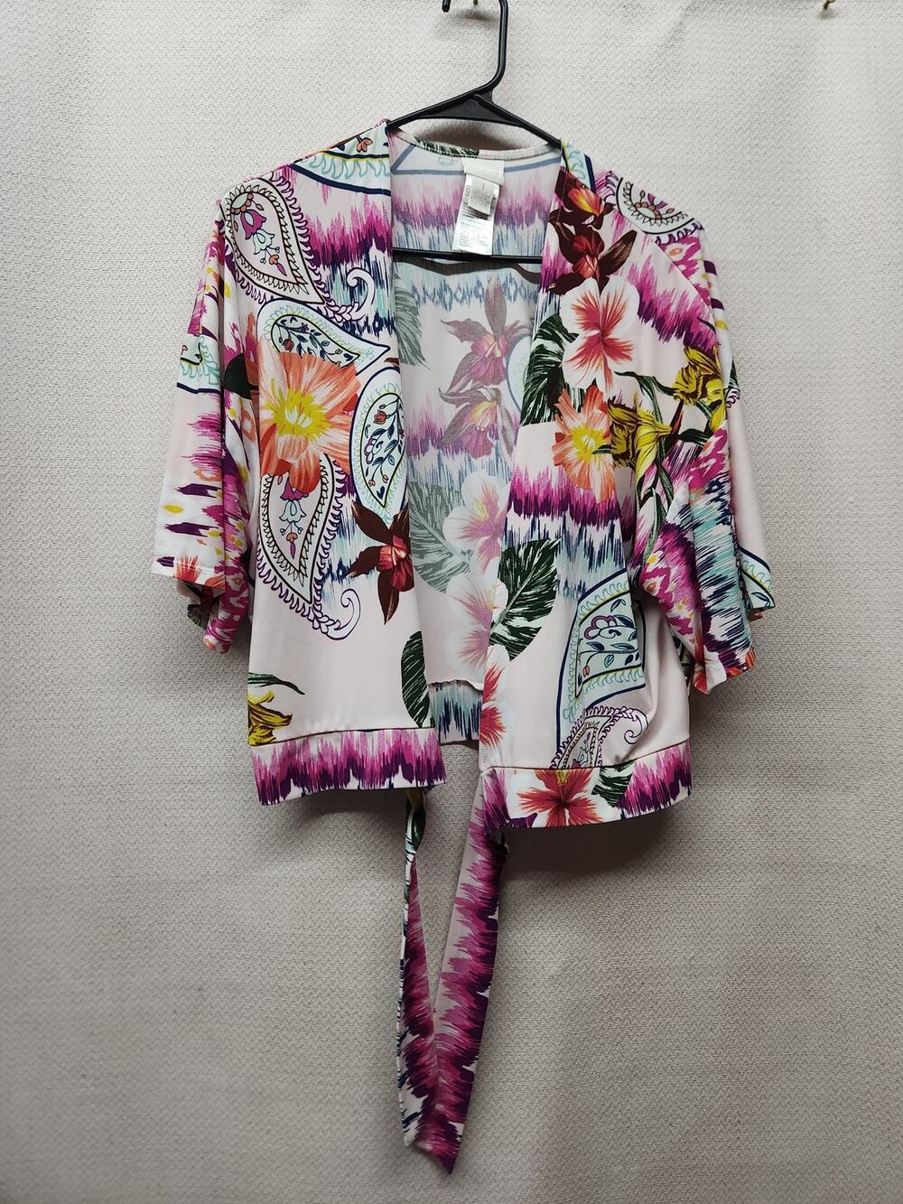 Chico's Multicolor Open-Front Shirt